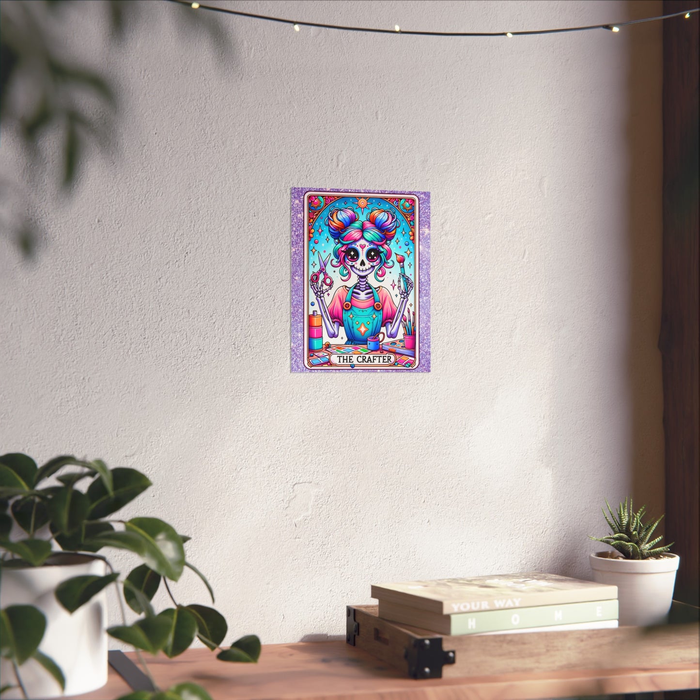 Crafty Skeleton Tarot Fine Art Poster