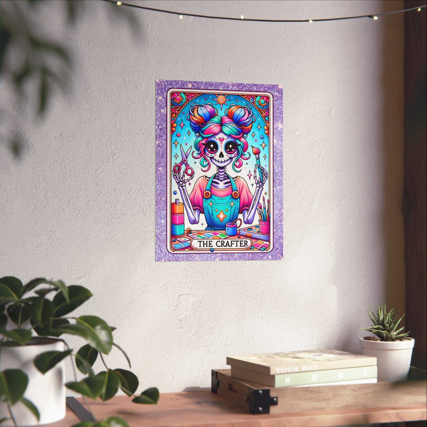 Crafty Skeleton Tarot Fine Art Poster