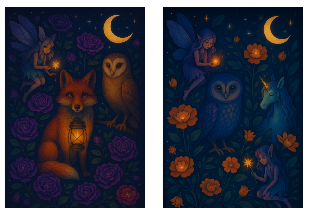 Realm & Quill: Fantasy-Themed Refillable Notebook Covers