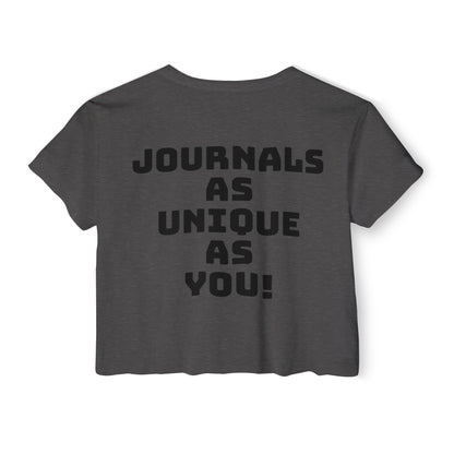 Lavender Sage Logo Women's Festival Crop Top - Unique Journals Inspired Design