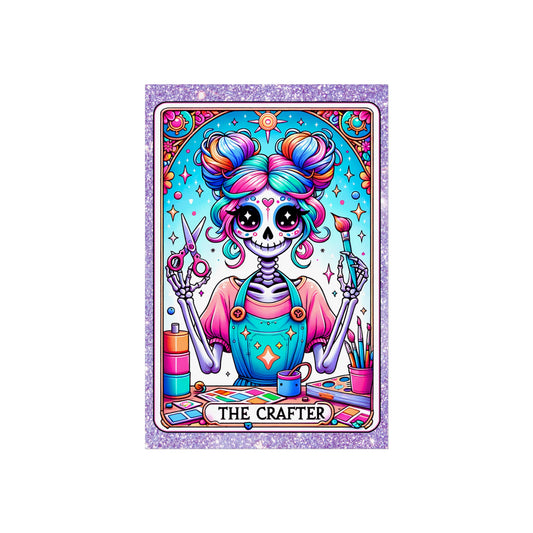Crafty Skeleton Tarot Fine Art Poster
