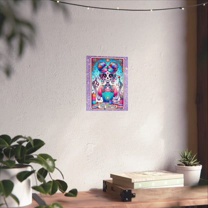 Crafty Skeleton Tarot Fine Art Poster