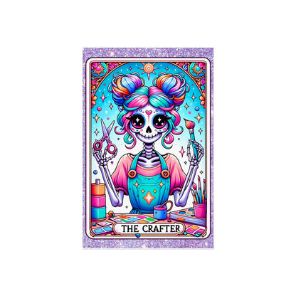 Crafty Skeleton Tarot Fine Art Poster