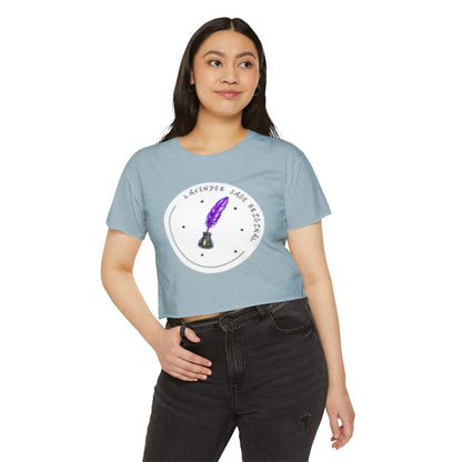 Lavender Sage Logo Women's Festival Crop Top - Unique Journals Inspired Design