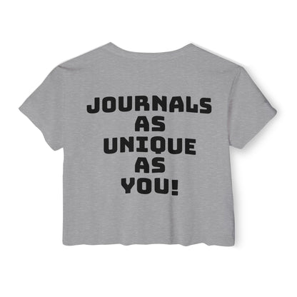 Lavender Sage Logo Women's Festival Crop Top - Unique Journals Inspired Design