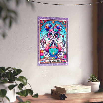 Crafty Skeleton Tarot Fine Art Poster
