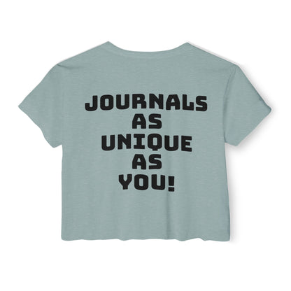 Lavender Sage Logo Women's Festival Crop Top - Unique Journals Inspired Design