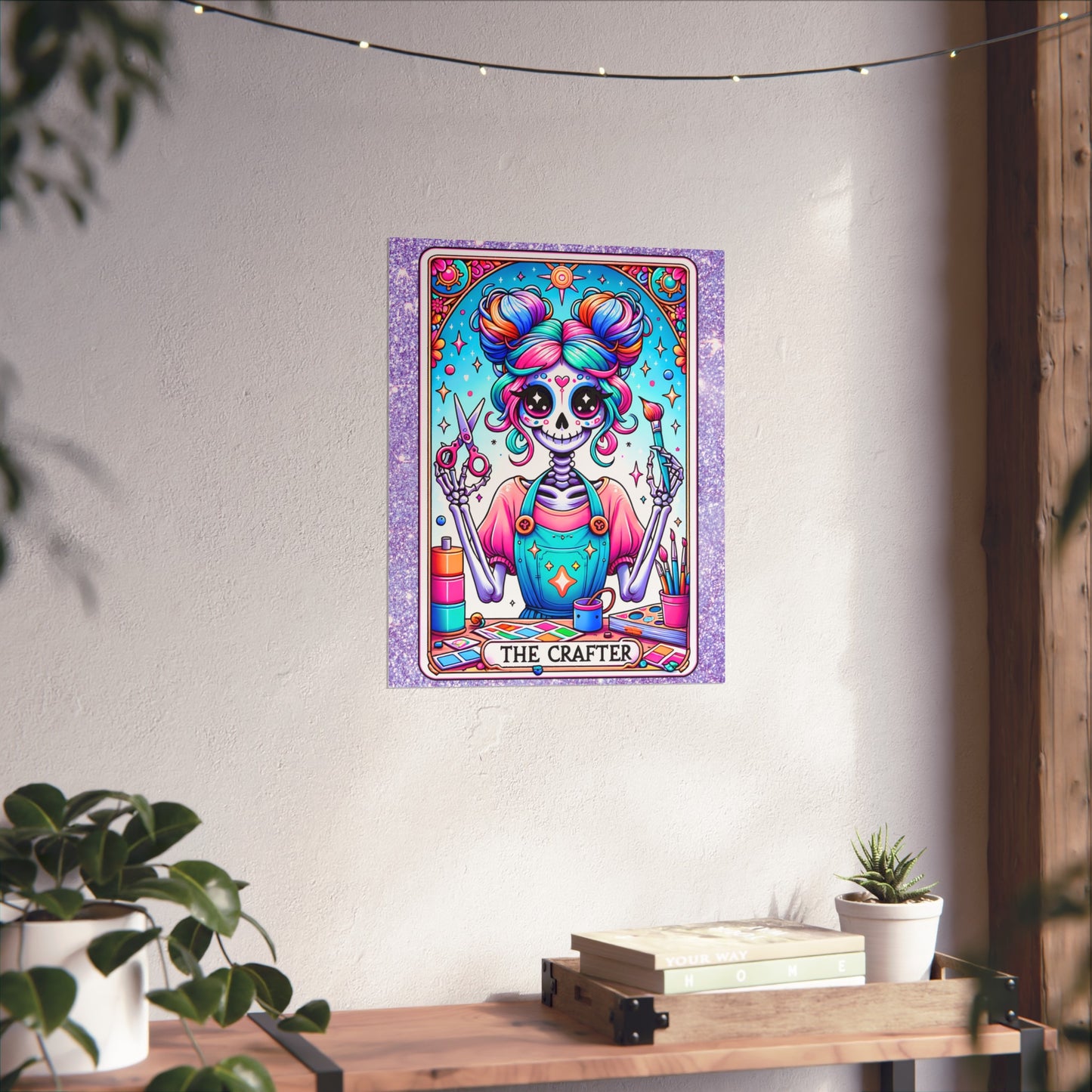 Crafty Skeleton Tarot Fine Art Poster