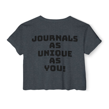Lavender Sage Logo Women's Festival Crop Top - Unique Journals Inspired Design