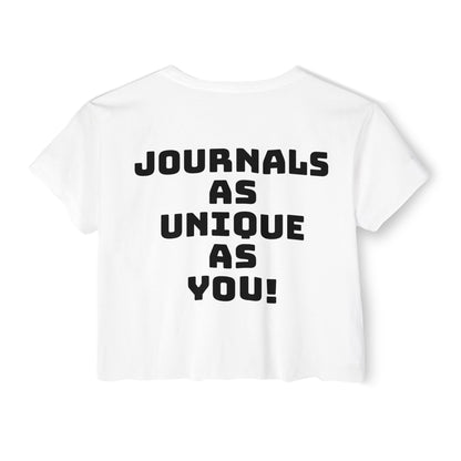 Lavender Sage Logo Women's Festival Crop Top - Unique Journals Inspired Design