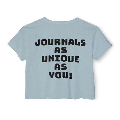Lavender Sage Logo Women's Festival Crop Top - Unique Journals Inspired Design