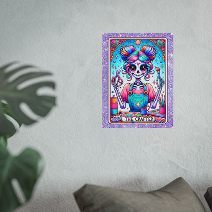 Crafty Skeleton Tarot Fine Art Poster