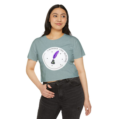 Lavender Sage Logo Women's Festival Crop Top - Unique Journals Inspired Design