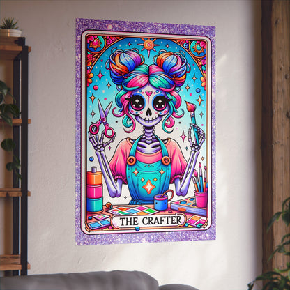 Crafty Skeleton Tarot Fine Art Poster