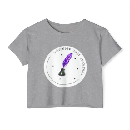 Lavender Sage Logo Women's Festival Crop Top - Unique Journals Inspired Design