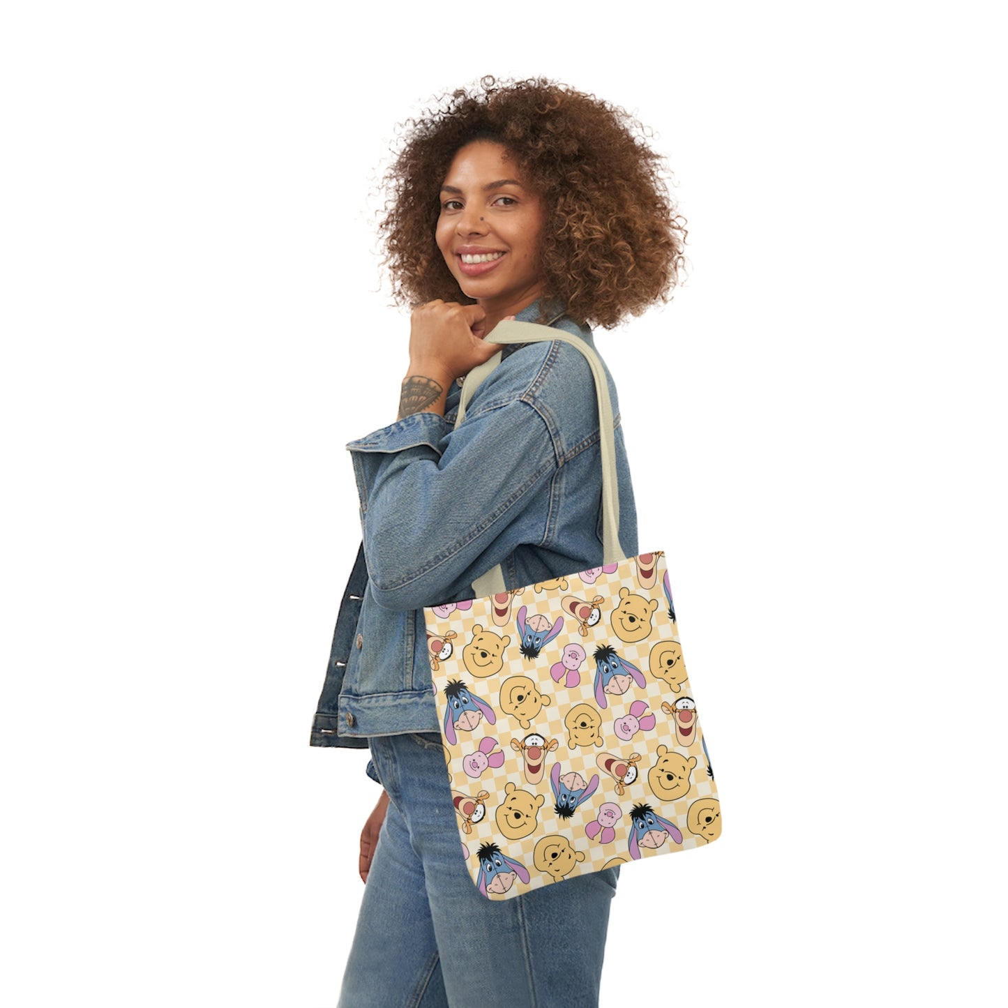 Cute Cartoon Character Canvas Tote Bag