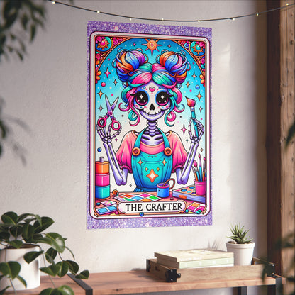 Crafty Skeleton Tarot Fine Art Poster