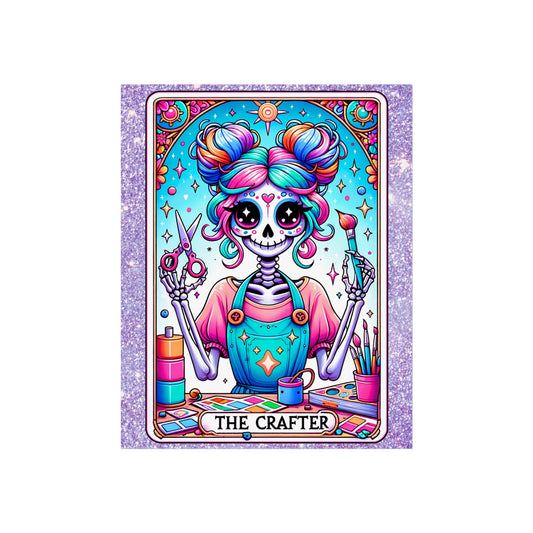 Crafty Skeleton Tarot Fine Art Poster