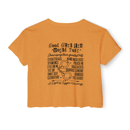 Good Girl World Tour Women's Festival Crop Top