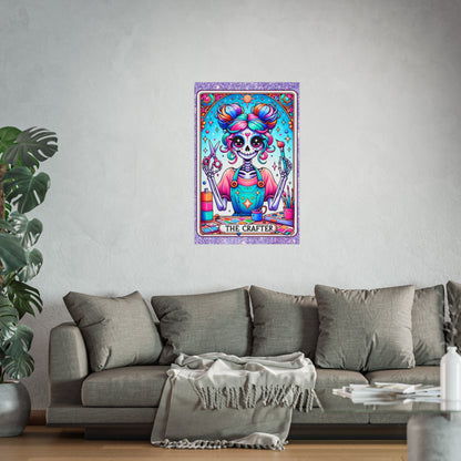 Crafty Skeleton Tarot Fine Art Poster