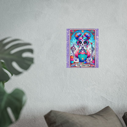 Crafty Skeleton Tarot Fine Art Poster