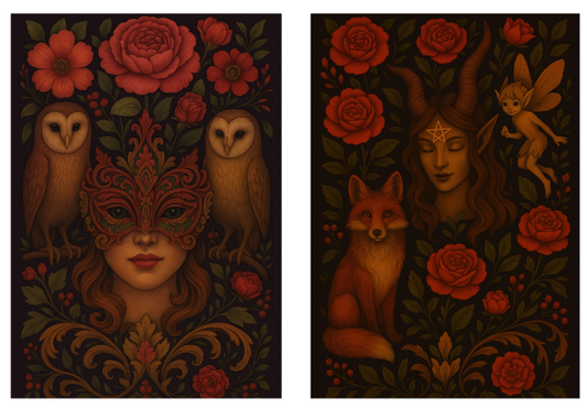 Realm & Quill: Fantasy-Themed Refillable Notebook Covers